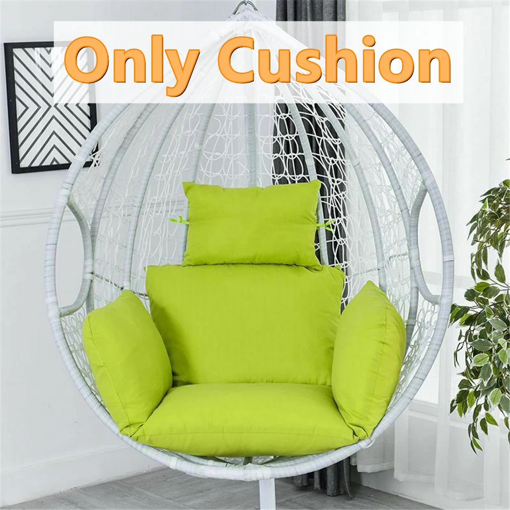 

Swing Hanging Egg Rattan Cushion Chair Outdoor Garden Patio Hammock Stand Porch Pillows Hanging Chair Waist