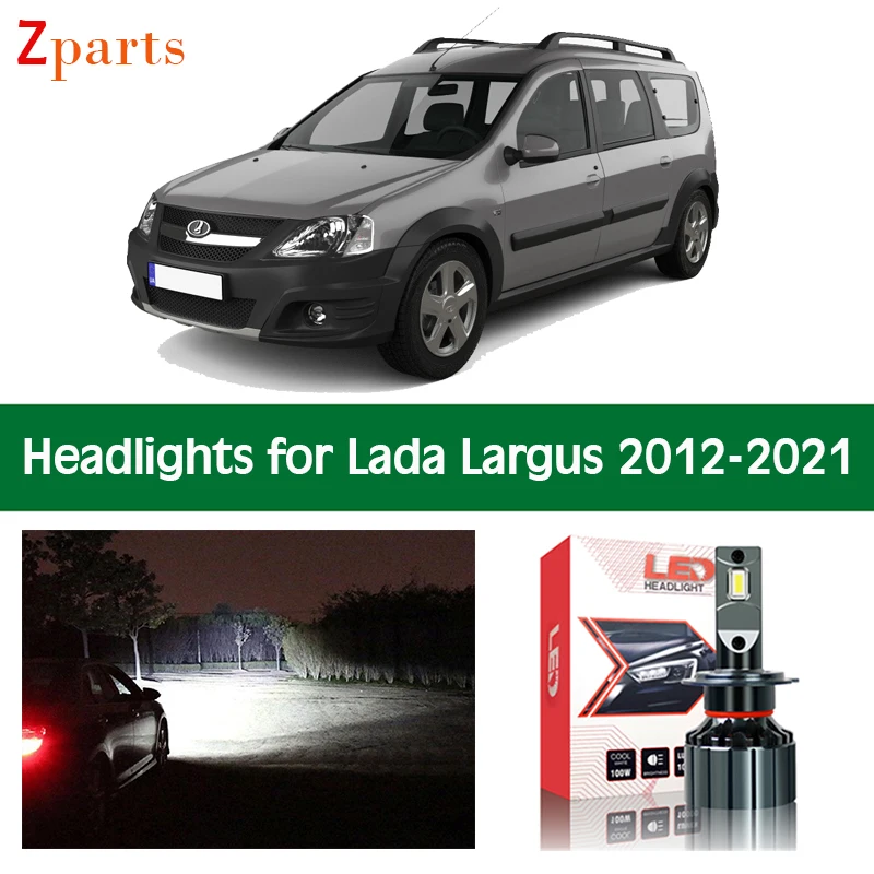 

Car Lamps For Lada Largus KS0 RS0 KSA FS0 FSA LED Headlights Headlamp Auto Light Bulbs 12V Canbus Lighting Lamp Accessories Part