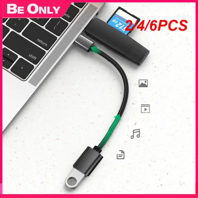 

2/4/6PCS Type-c Adapter Usb C To Usb Converter Type-c Otg Usb Cable Charging Type C Male To Usb 3.0 Female Cable Adapter