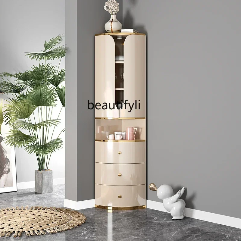 Новый современный минималистичный треугольный шкаф угловой для гостиной