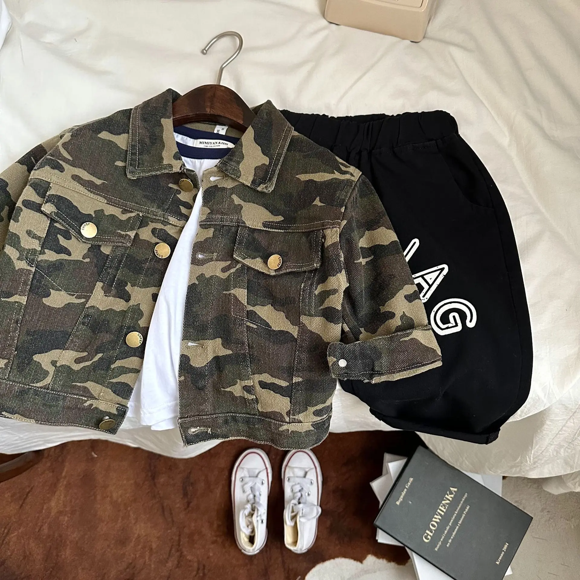 

Children's Denim Jacket 2023 Spring New Boys Girls' Short Jacket