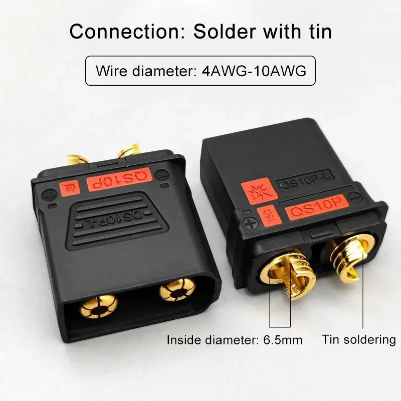 QS10P-L/S/U Антиискровой разъем для литиевой батареи Высокоточный 210A 2-контактный