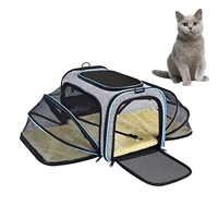 pet carriers two sides expanded dog carriers pet car travel bag expandable pet cat puppy dog bag slings tote for small animals