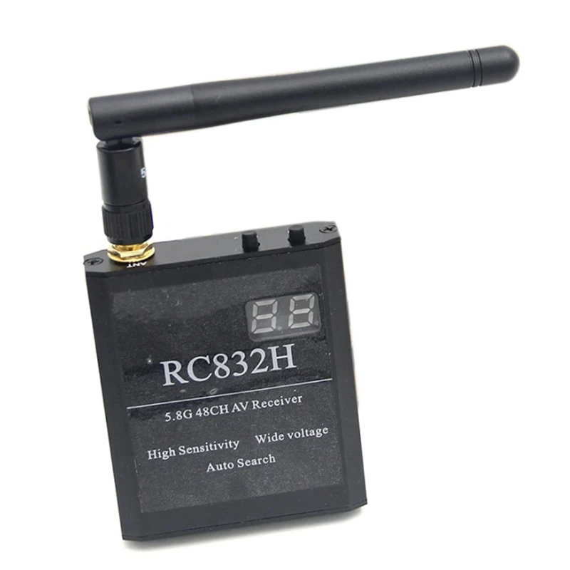 RC832H 5 8G 48CH видеоприемник 12 В автоматический поиск каналов для TS832 TS5823 TS5828 RC Самолет
