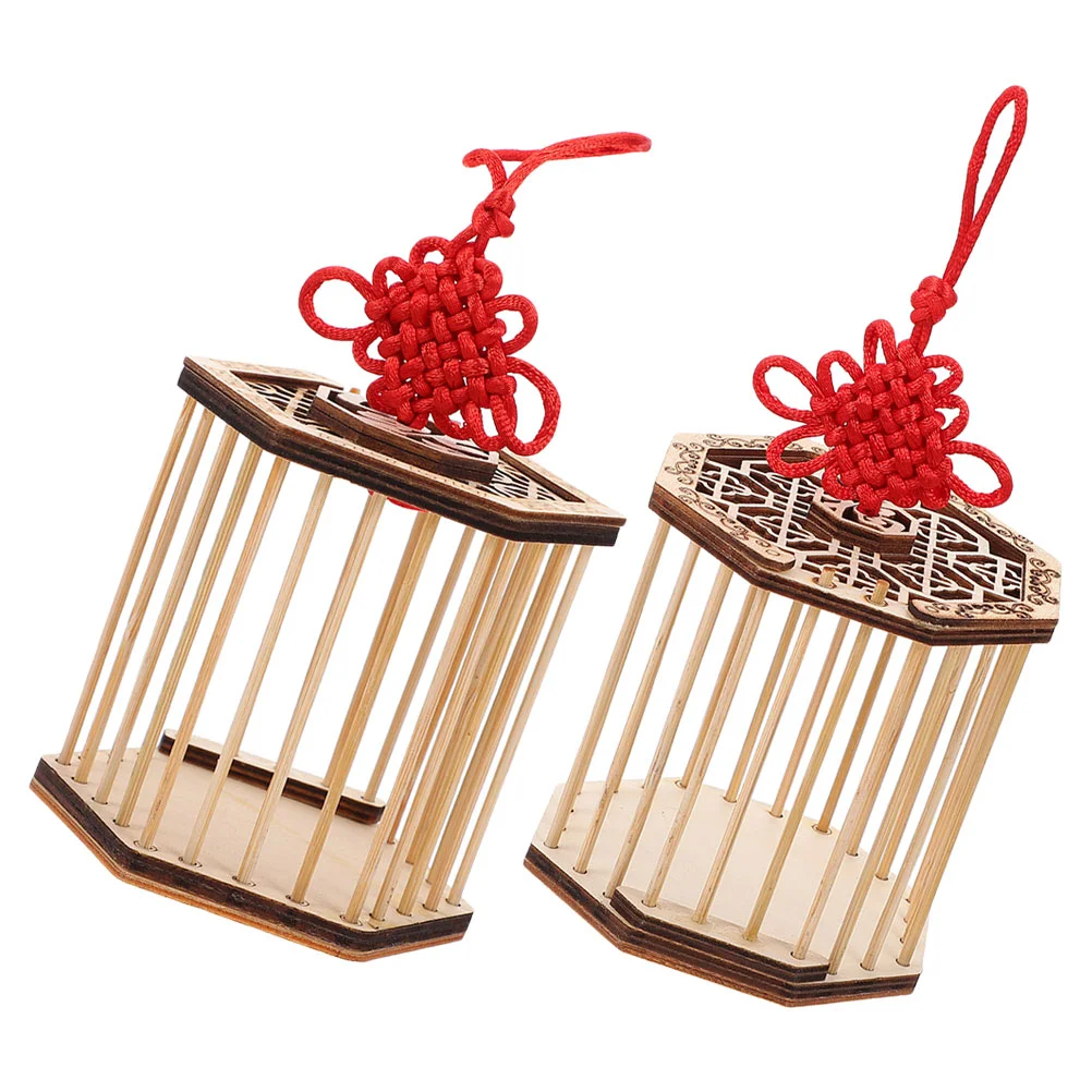 

2 Pcs Insect Boxes Cricket Storage Holder Wooden Grasshopper Cages Insect Cricket Box for Students Kids