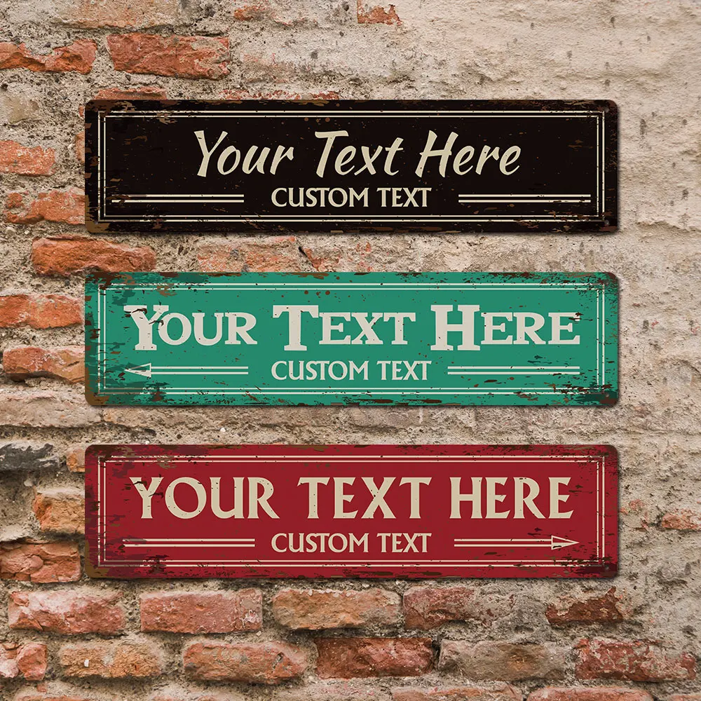 1 шт. классический индивидуальный номерной знак жестяная вывеска текст