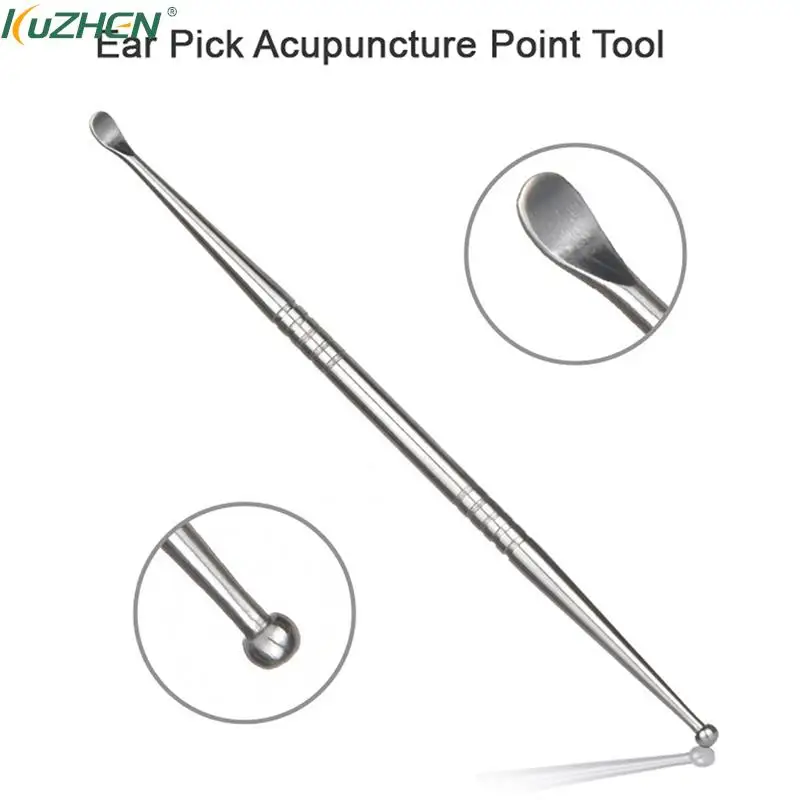 

Double Head Ear Wax Pickers Steel Acupuncture Point Probe Auricular Cleaner Ear Reflex Massage Needle Detection Health Care