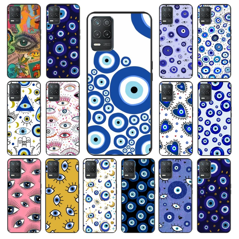 

Blue Evil Eye Phone Case for OPPO Realme 8 7 6 6Pro 7Pro 8Pro 6i 5i C3 C21 C21Y C11 C15 C20 C25 X3 SuperZoom