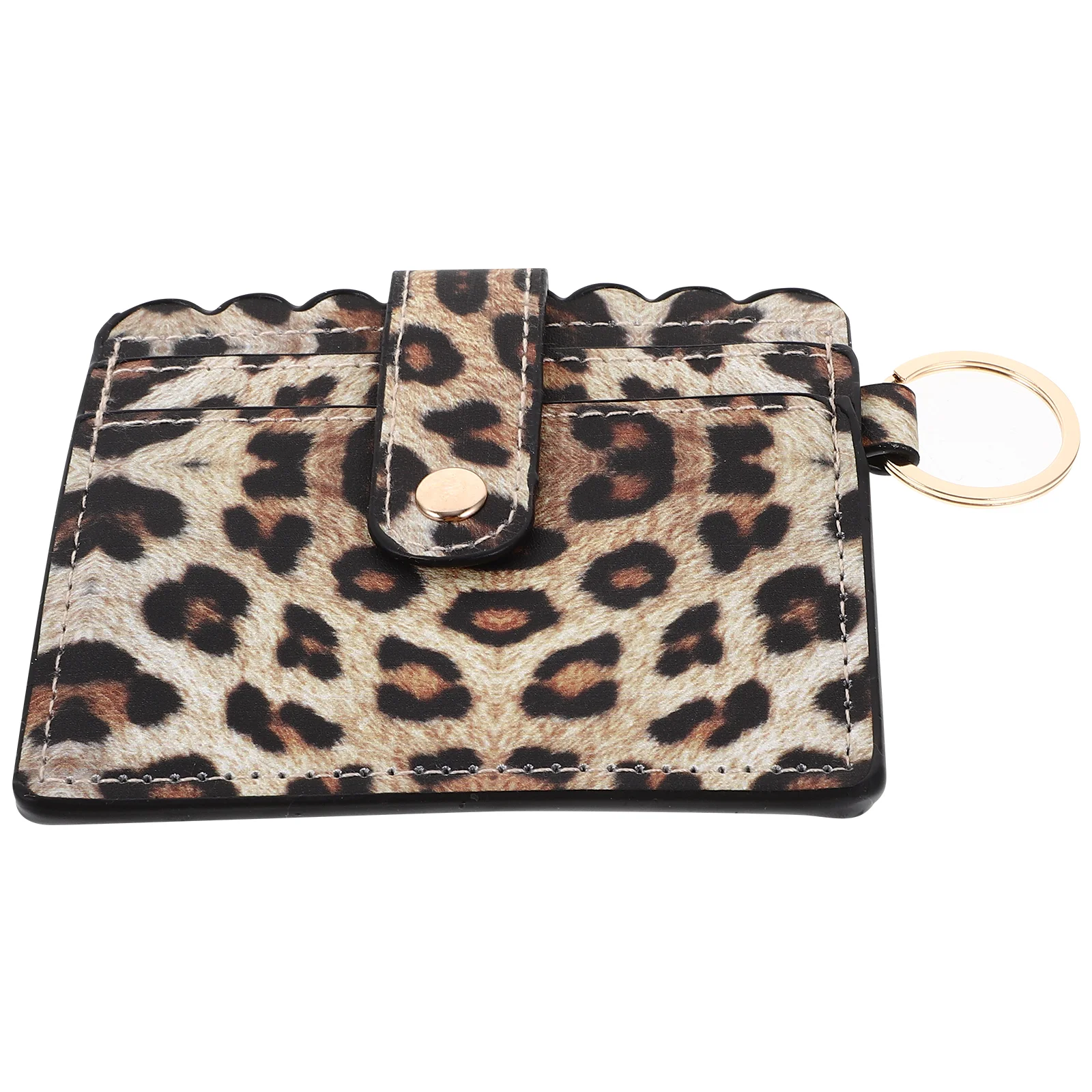 Брелок с леопардовым принтом из искусственной кожи держатель для карт кошелек