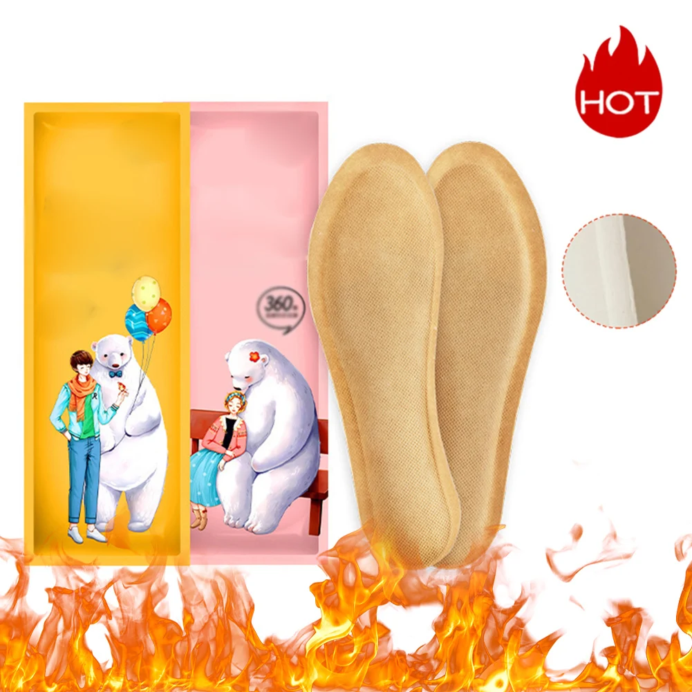5 Pairs Self Heated Thermal Insoles For Feet Warmer Warm Insoles For Women Man Winter Sports Shoes Self-heating Shoe Pads