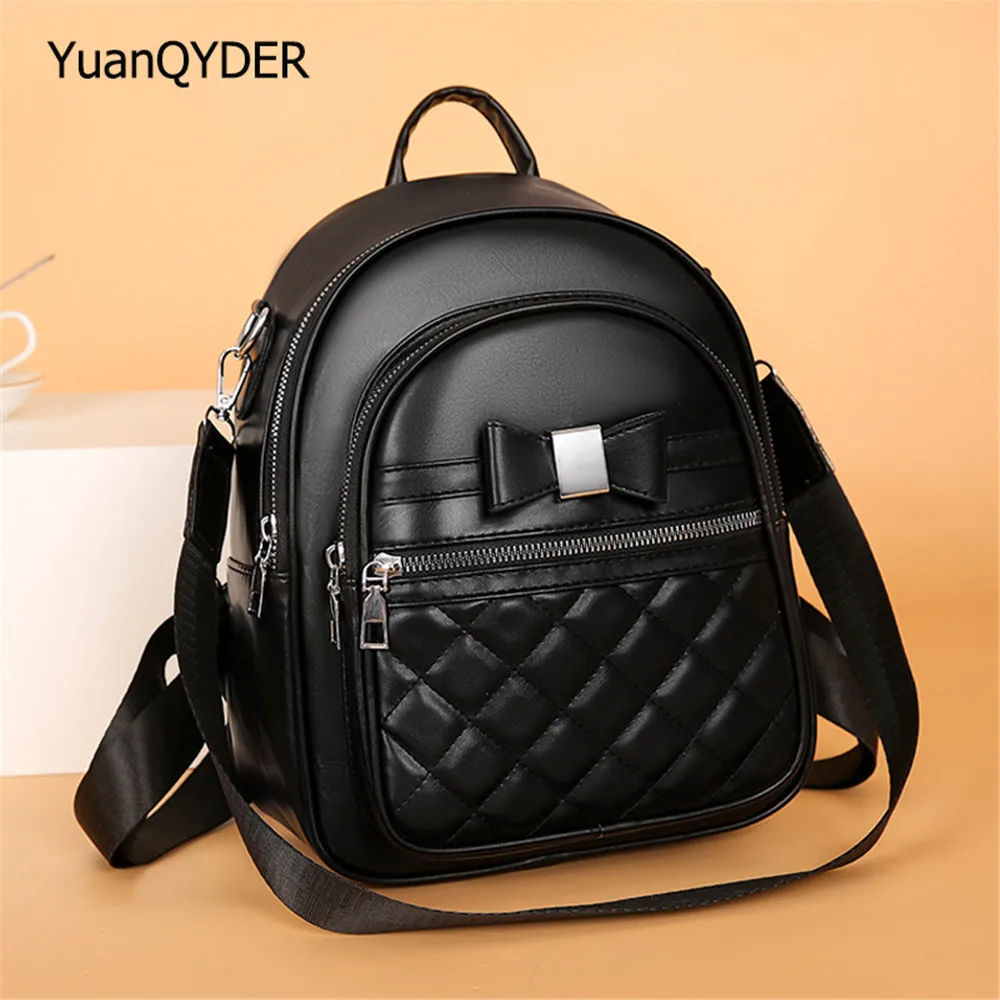 

Luxury Women Leather Backpacks Sac A Dos Casual Female Daypack Tassel Vintage Backpack School Bags for Girls Mochila Rucksack