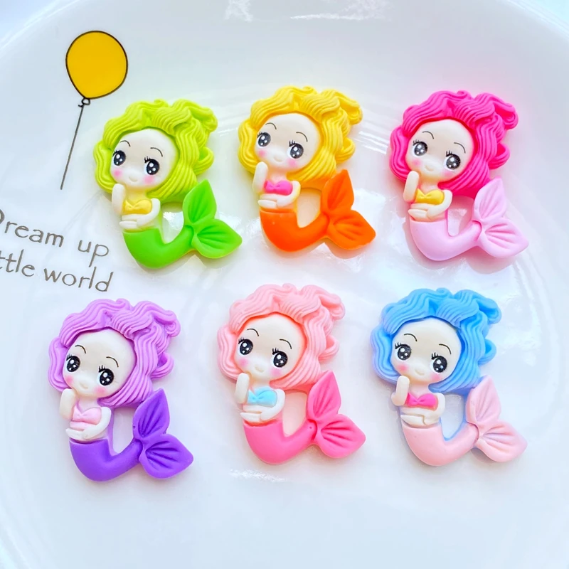 

Набор кавайных русалок из смолы TSXJY для декорирования 10 шт.