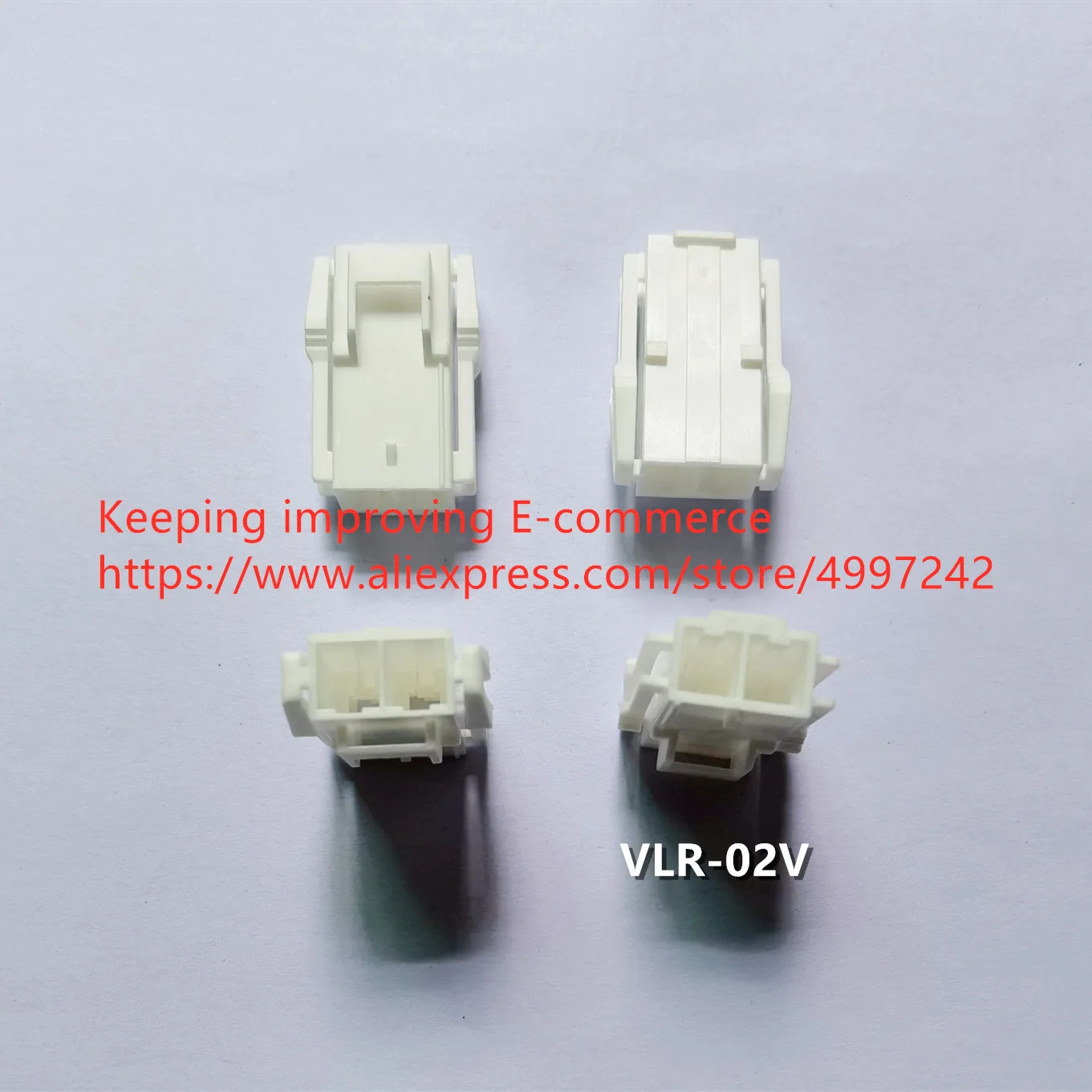 

Original new 100% VLR-02V white 2P finned plastic shell connector pitch 6.2mm