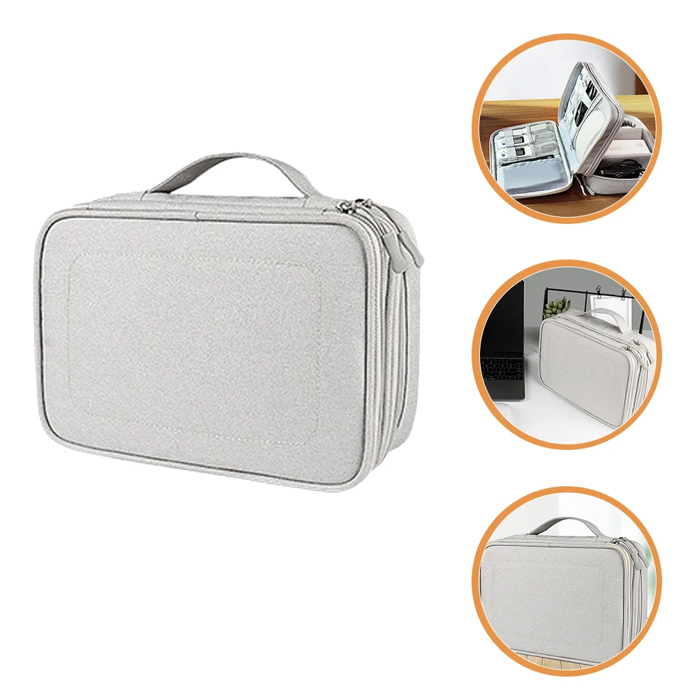 

Travel Cable Bag Zipper Multi-functional Electronic Organizer Carry Bag Electronic Carry Pouch for Office Travel