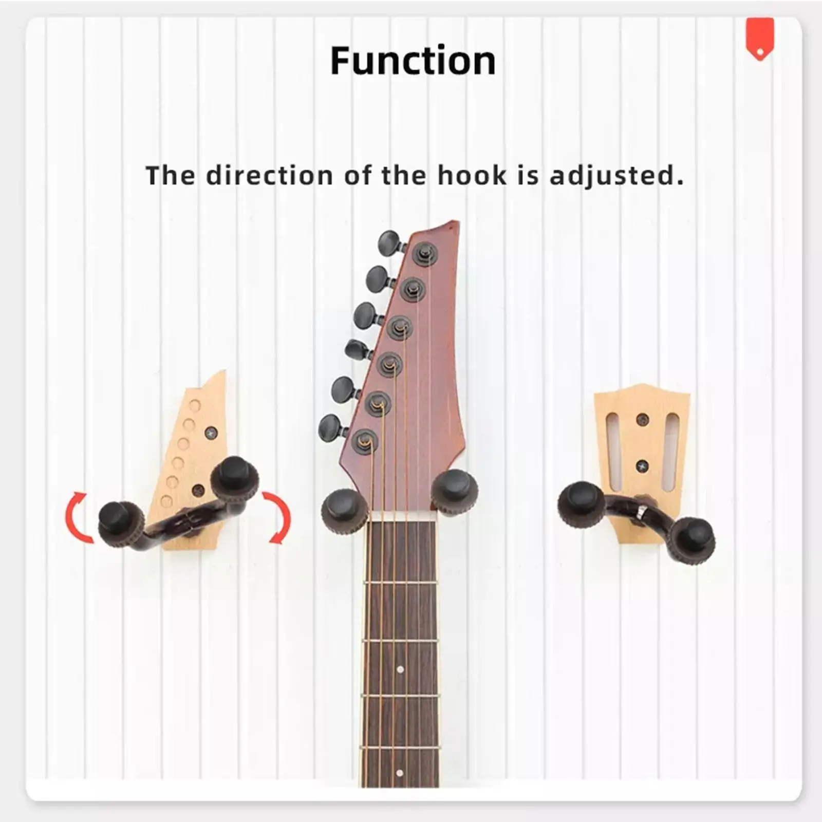 

1pcs Guitar Hanger Stand Display Rack Guitars Hook Wall Hangers For Folk Classic Electric Guitar Plastic/beech Guitarra Par E7p3