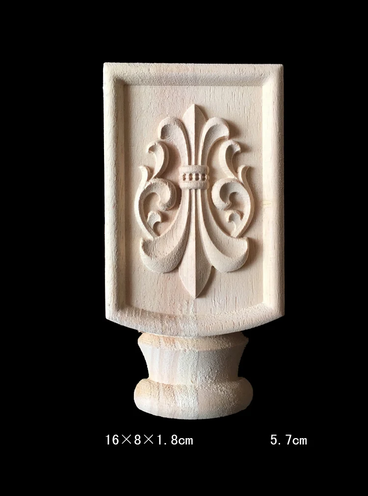 Неокрашенные деревянные молдинги декоративная фигурка новый цветок резьба по