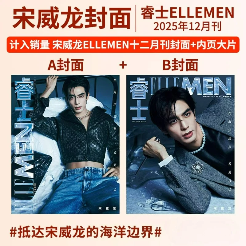 Фото Сун Вэйлун на обложке журнала ELLEMEN, выпуск за декабрь 2025 года, обложка с знаменитостью, модный журнал №4