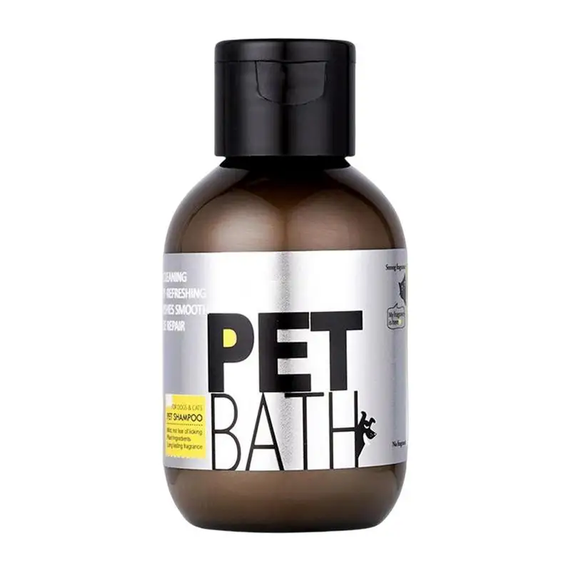 

Pet Bath Shampoo 100ml Skin Friendly Plant Extract Dog Shower Shampoo For Dry Hair Bath Gel With Frangrance For Smelly Puppies