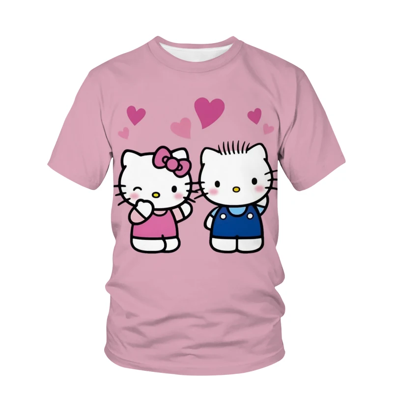 

Женская футболка с рисунком Hello Kitty, милая футболка с рисунком Hello Kitty, модные футболки, женские топы