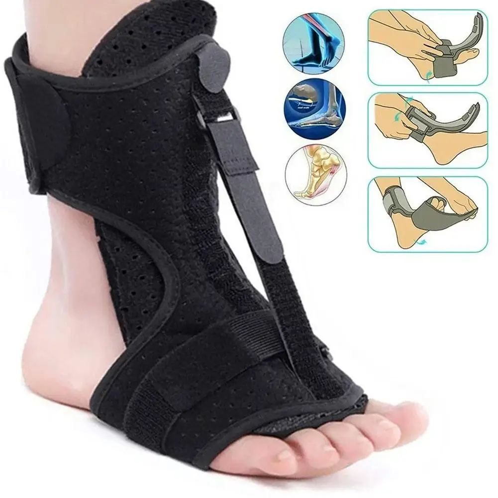 

1 Pcs Compression Foot Drop Orthosis Varus Orthosis Plantar Fascia Rehabilitation Fixed Foot Rest Socks Adjustable Supporting