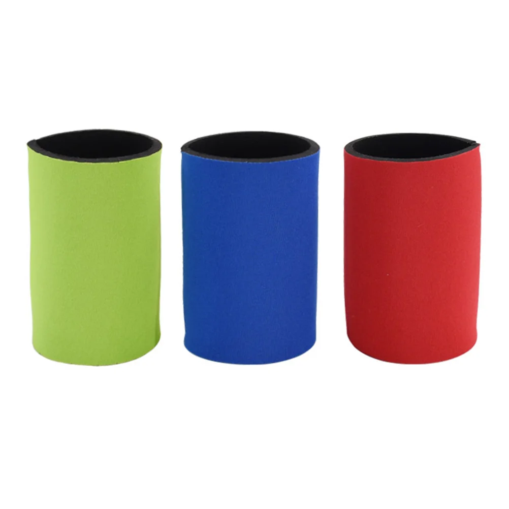 

2pcs Beer Can Cooler Sleeves Insulated Reusable Coolies for Cans Beer and Glass ( Blue )