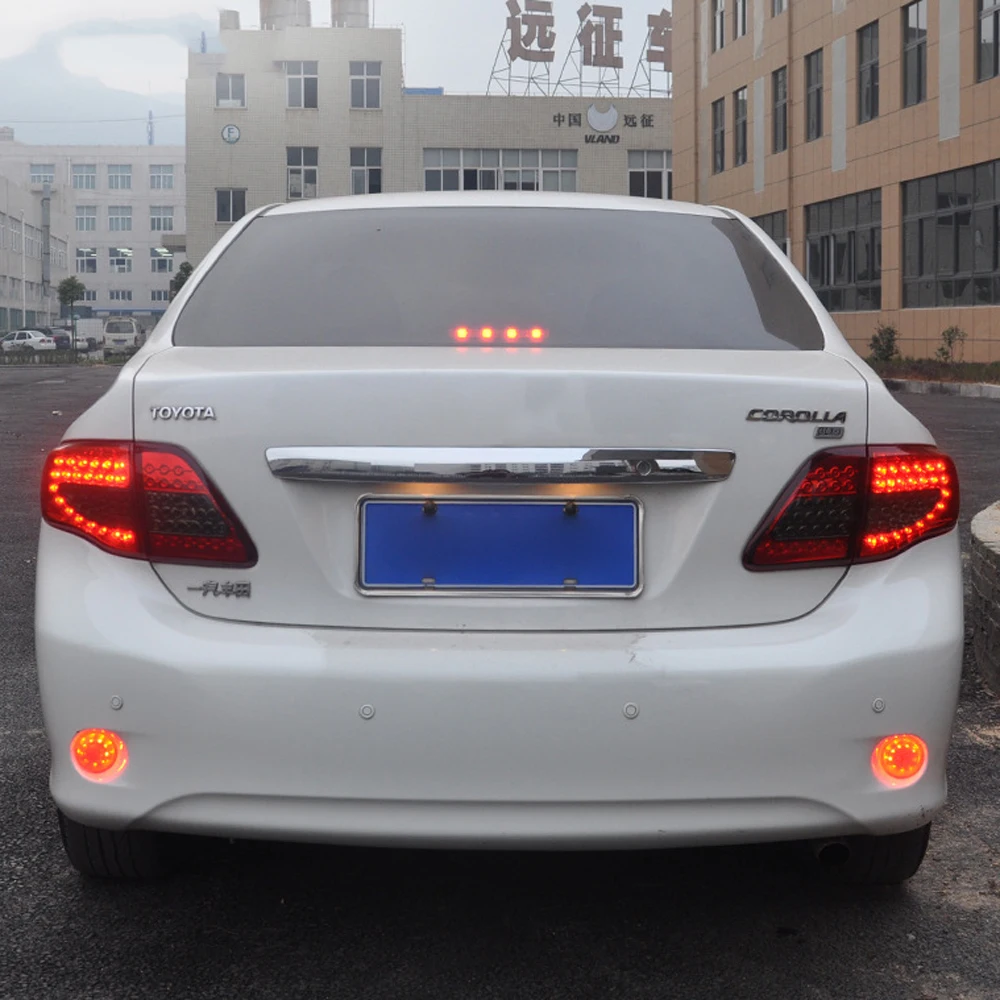 

Задние фонари для японских моделей Toyota Corolla 2007-2010, аксессуары для задних фонарей, автозапчасти, стоп-сигнал, стояночные светодиодные задние ...