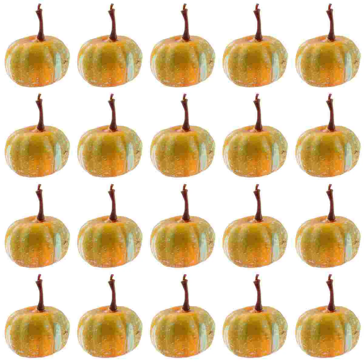 

20pcs Pumpkin Useful Portable Delicate Model Decor Ornament for House Home Room