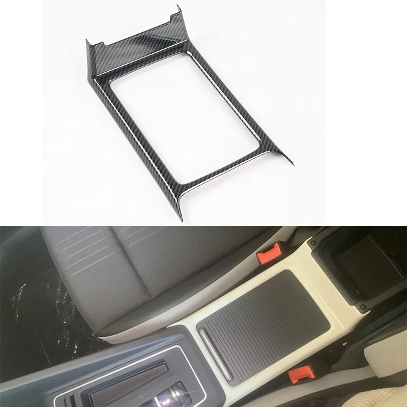

For Volkswagen VW Golf 8 MK8 2021 2022 Center Console Water Cup Holder Panel Frame Cover Trim