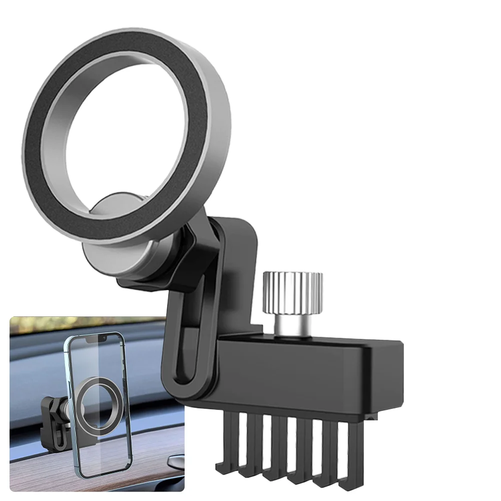 

Magnetic Car Phone Holder Air Vent Car Phone Mounts Cellphone GPS 360° Rotation Simple Bracket For Tesla Model 3 Y Interior Acce