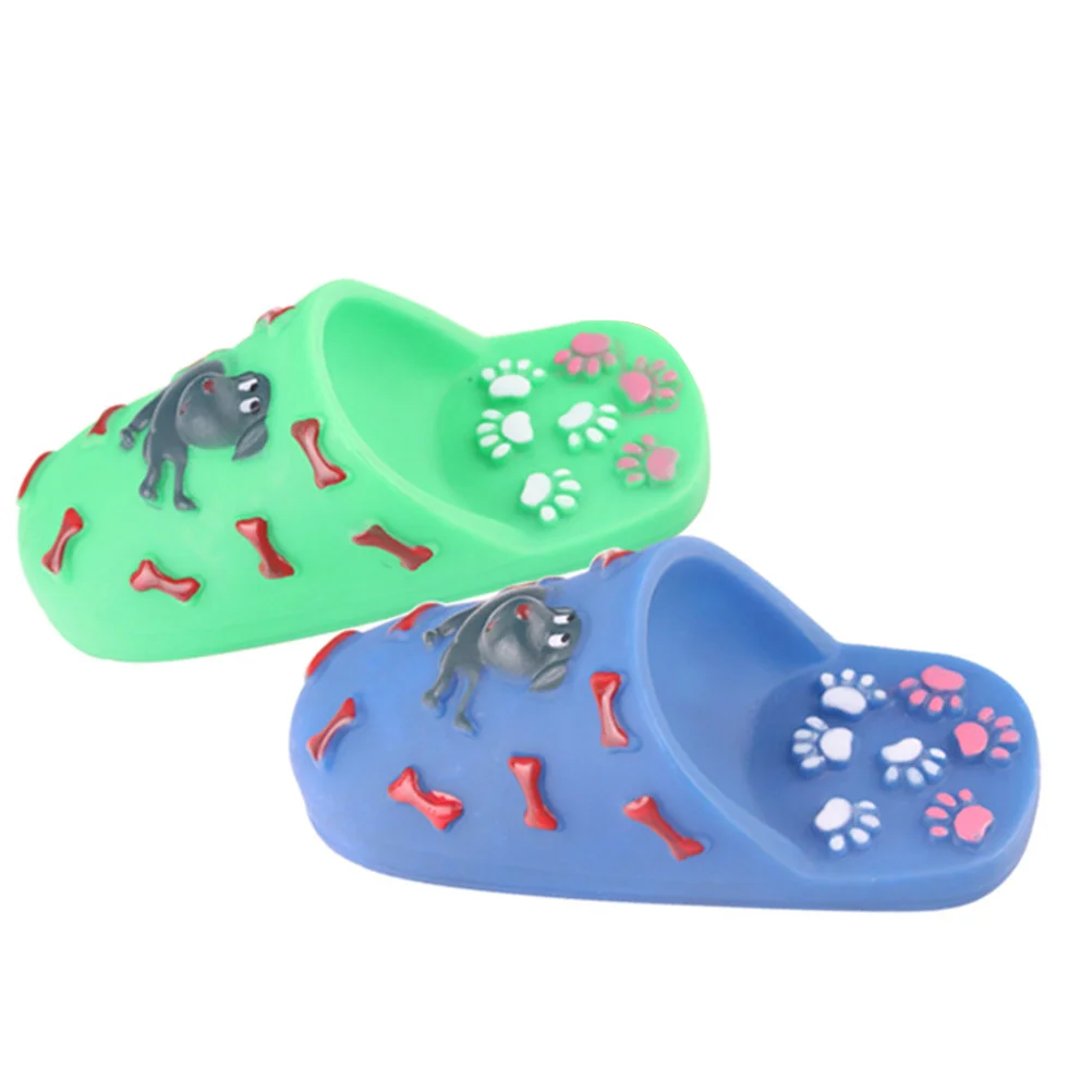 

Dogtoy Petdogs Shoes Squeaky Puppy Molar Chewing Small Day Prime Teething Slippers Breed Cat Christmas Supplies Doggie Rubber