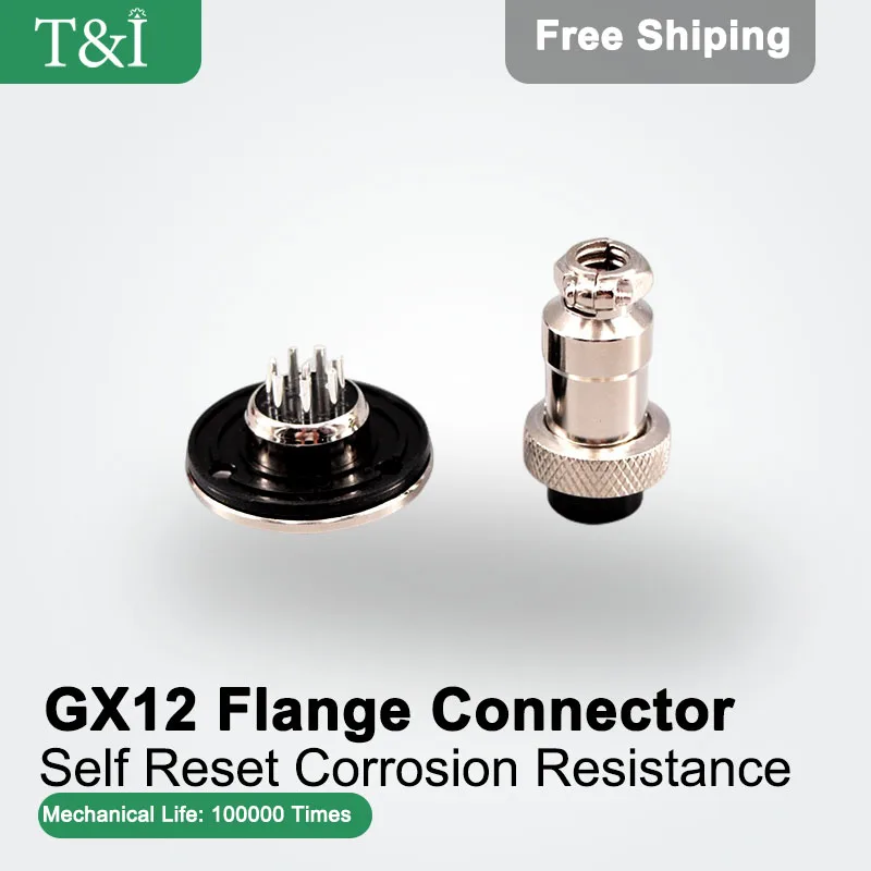 

5 комплектов игл GX12 - 2 / 3 / 4 / 5 / 6 / 7 Pin Электронное соединение Фрэнк. Фиксирование Стыковка Авиация Автомобиль Водонепроницаем...