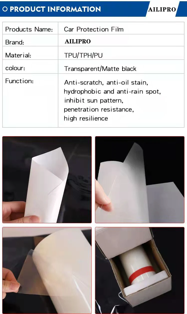 AILIPRO ТПУ PPF для защиты краски автомобиля лучшее прозрачное покрытие как Suntek Xpel
