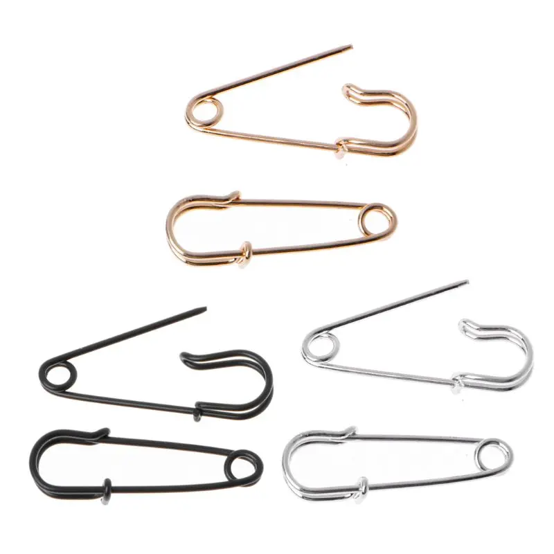 

Silver/ Gold/ Black Punk Ear Studs Safety Pin Earrings Gifts for Graduation
