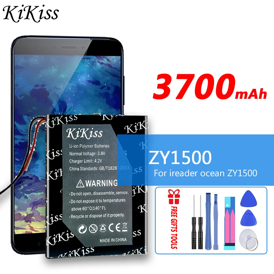 

Аккумулятор 3700 мАч KiKiss ZY 1500 для ireader ocean ZY1500 R6002 R6003 R6006 мобильный телефон