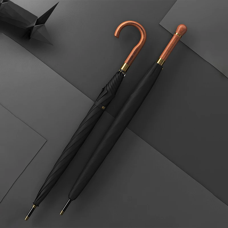 

Black Modern Umbrella Luxury Minimalist Windproof Men's Umbrella Novelties Reinforced Paraguas Hombre Household Merchandises