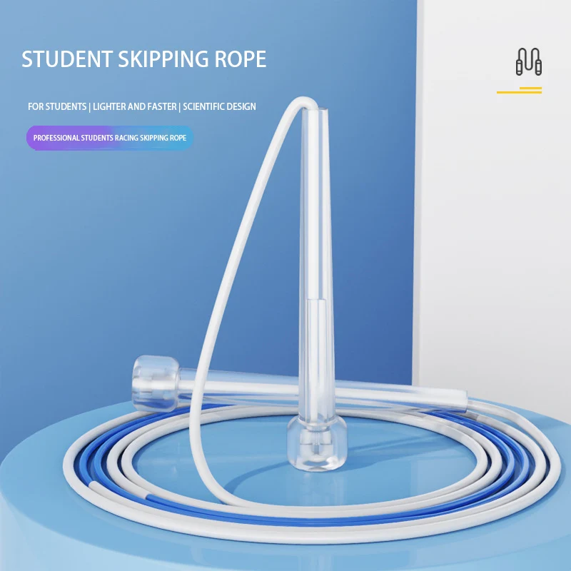 

3 Meters Student Racing Special Skipping Rope Portable Adjustable Skipping Rope PVC Non-slip Handle Home Fitness Equipment