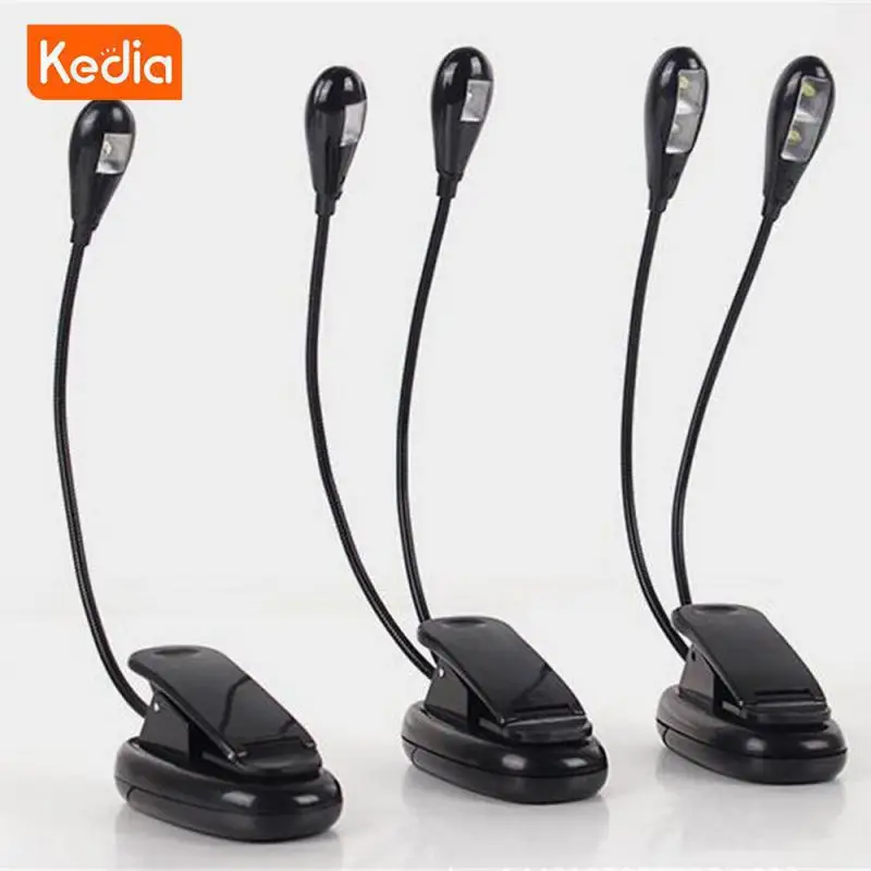 

Лампы для чтения с двумя ручками и питанием от батарейки Aaa, защита глаз, 5 В, настольная лампа для чтения, приблизительное освещение, настольная лампа, гибкая пластиковая Светодиодная лампа с углом обзора 360 °, 2 светодиода