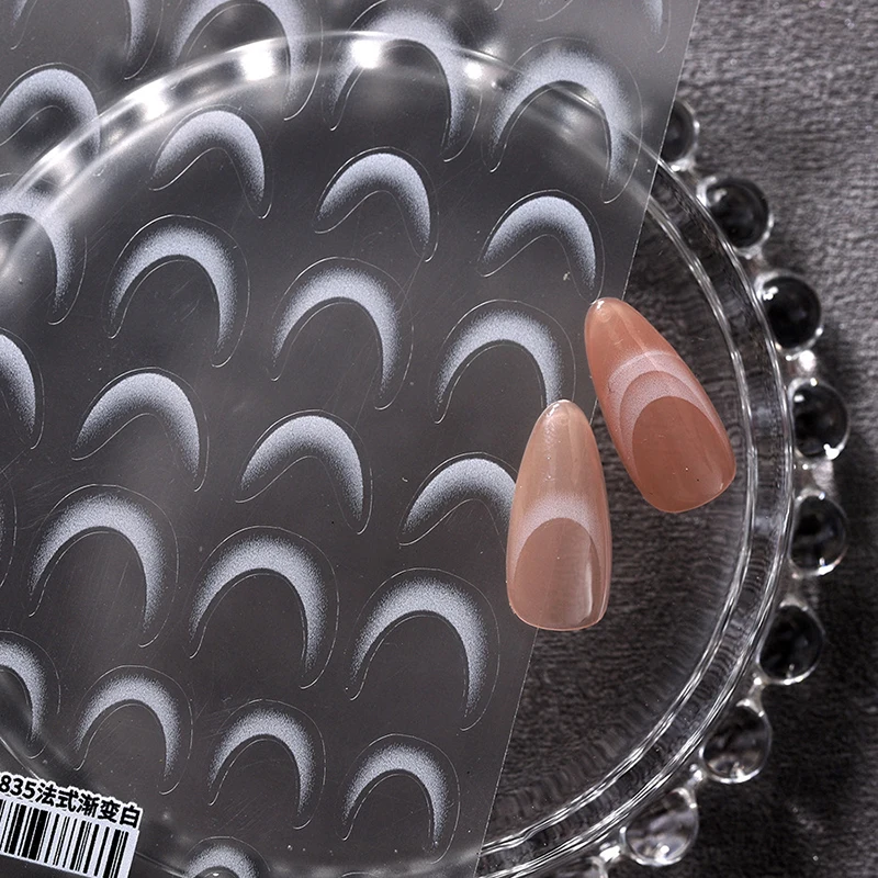 1 лист модные французские градиентные наклейки для дизайна ногтей тонкие