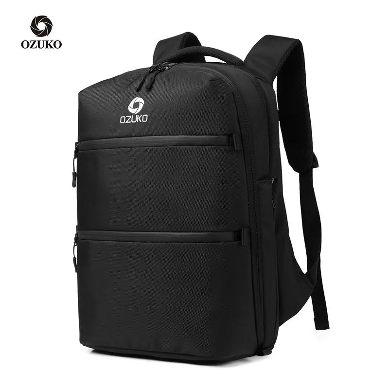 OZUKO new multi-function backpack large capacity anti-theft backpack men's bags business usb computer bags