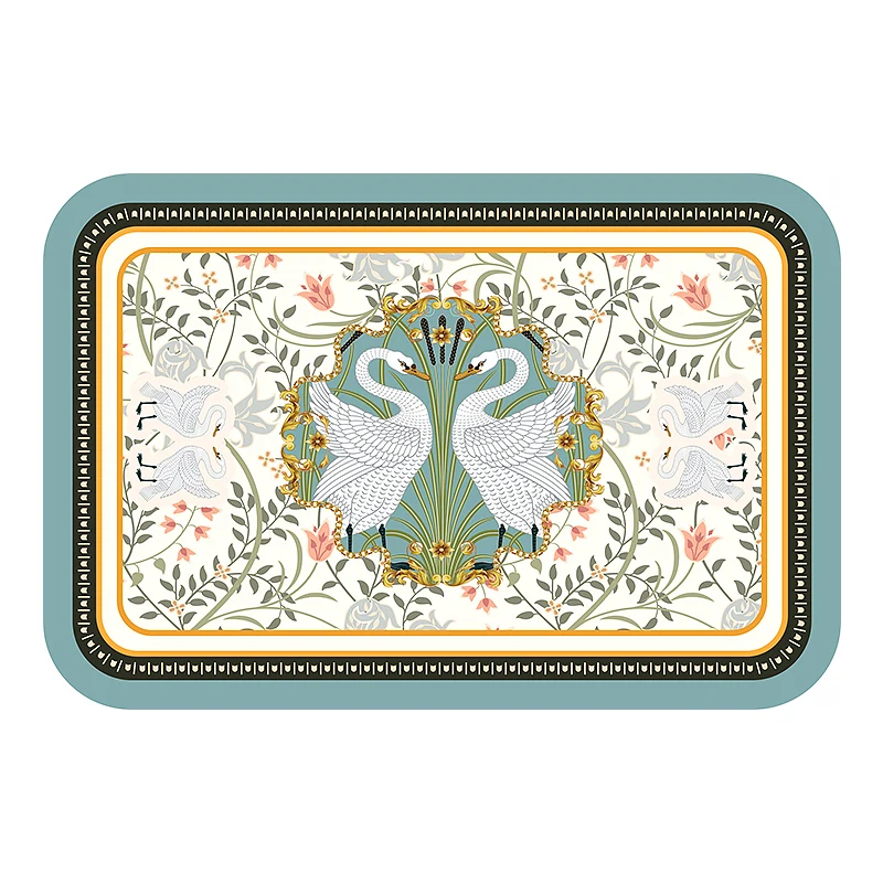 

Nordic style household western restaurant wash-free, waterproof, oil-proof, scald-proof, heat-insulating plate mat Placemat