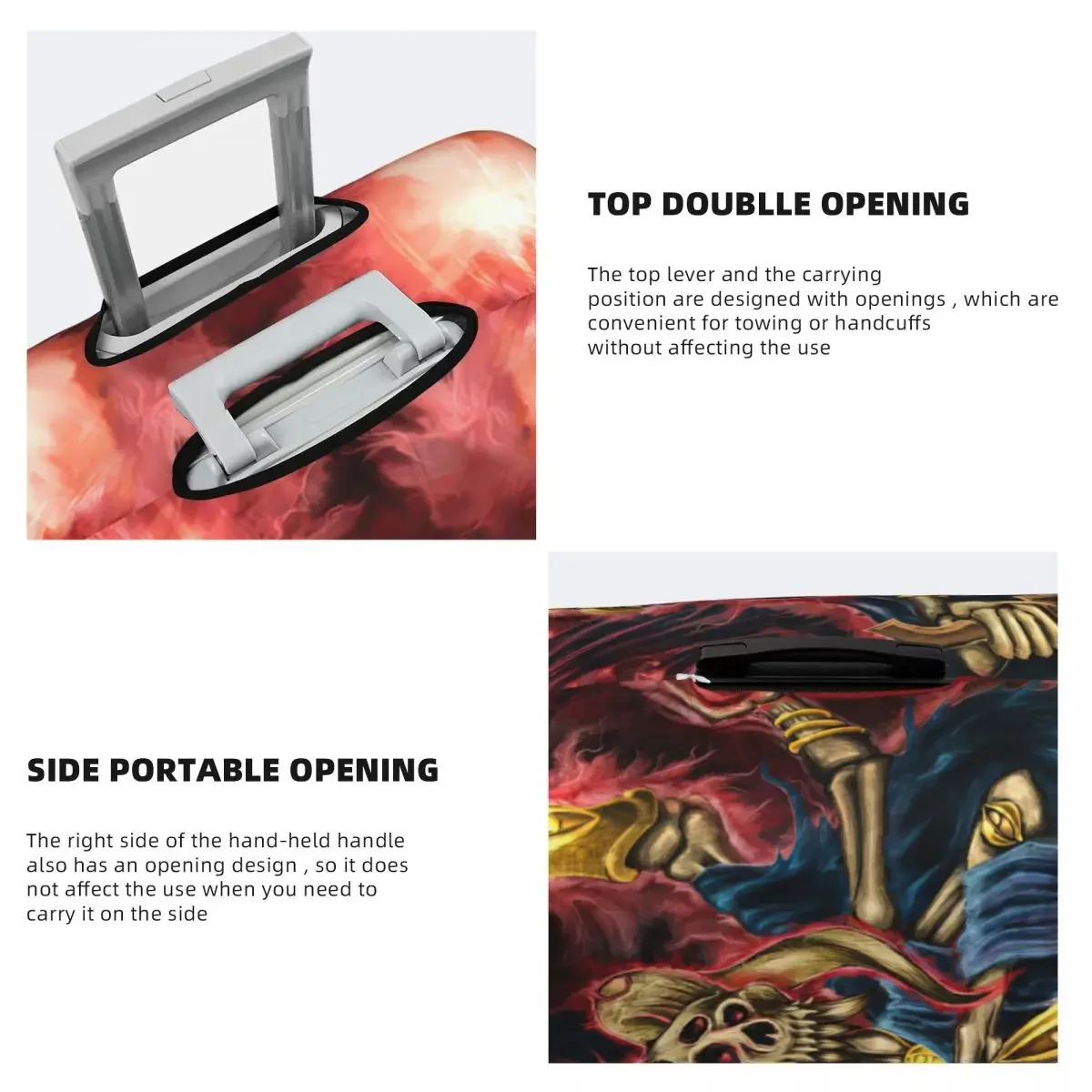 Чемодан непромокаемый из эластичной ткани 18-32 дюйма