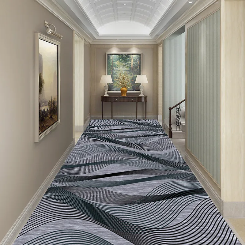 

Long Hall Corridor Rug Modern Living Room Hallway Carpets Geometric Bedroom Kitchen Mat Entrance Doormat Home Floor Area Rug