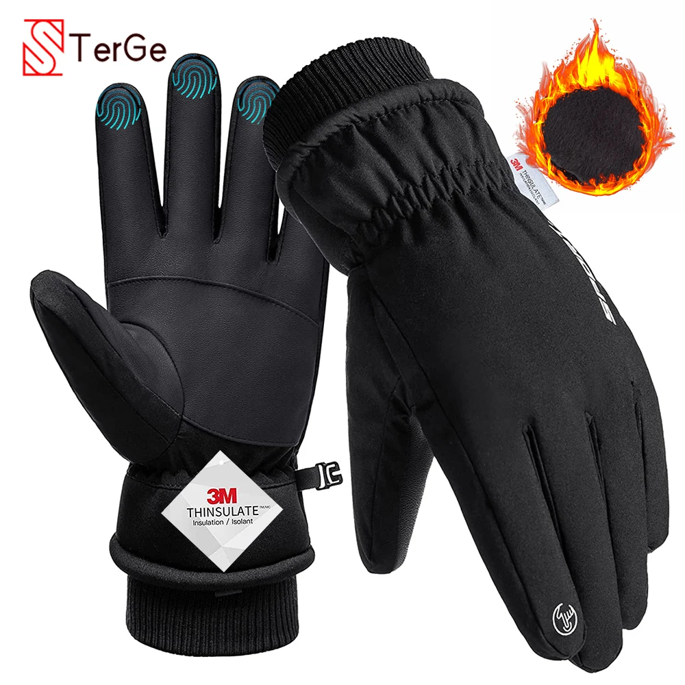 

Winter Men Women Gloves Touch Screen Waterproof Windproof Outdoor Sports Warm Cycling Motorcycle Snow Ski Gloves Full Finger