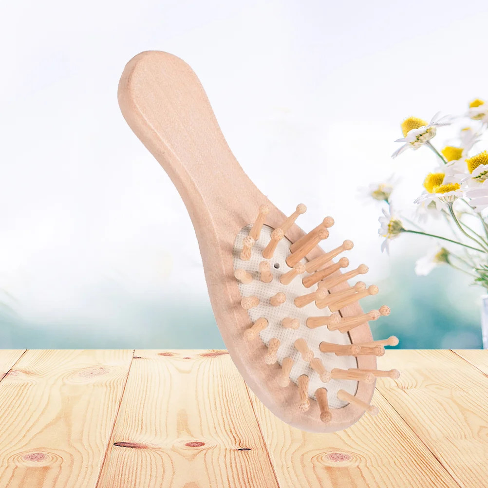 

Brush Hair Comb Wooden Cushion Round Forwood Mini Styler Women Thick Dryer Blowhairbrush Brushes Naturaldetanglerbristle Airbag