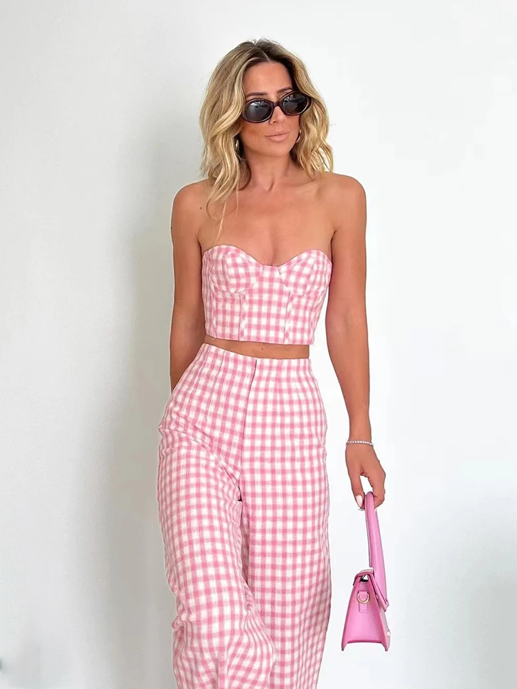 

PUWD Women Trousers Of Jacket Of Case Grain Pink White Is Melting Recreational Nifty Lovely Street Style 2022 Summer Female Suit