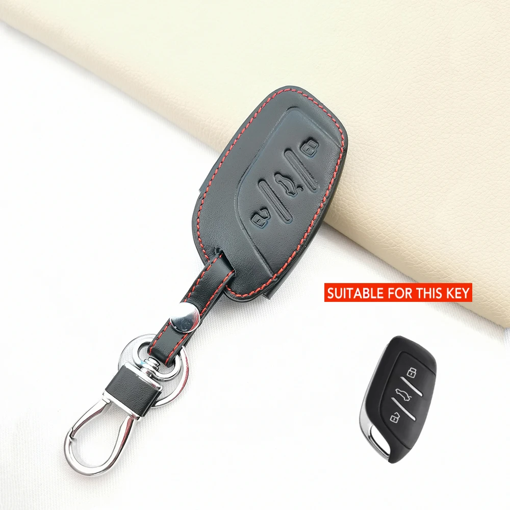 

Кожаный смарт-чехол для ключа от машины MG ZS EV MG6 EZS HS EHS Roewe RX5 i6 i5 RX3 RX8 ERX5, защитный чехол, аксессуары