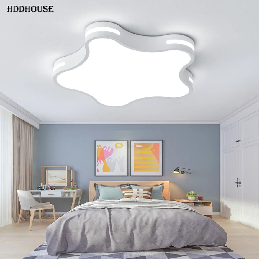 

Scandinavian warm master bedroom creative starfish lamp boys and girls cartoon led ceiling lamp children's room lighting