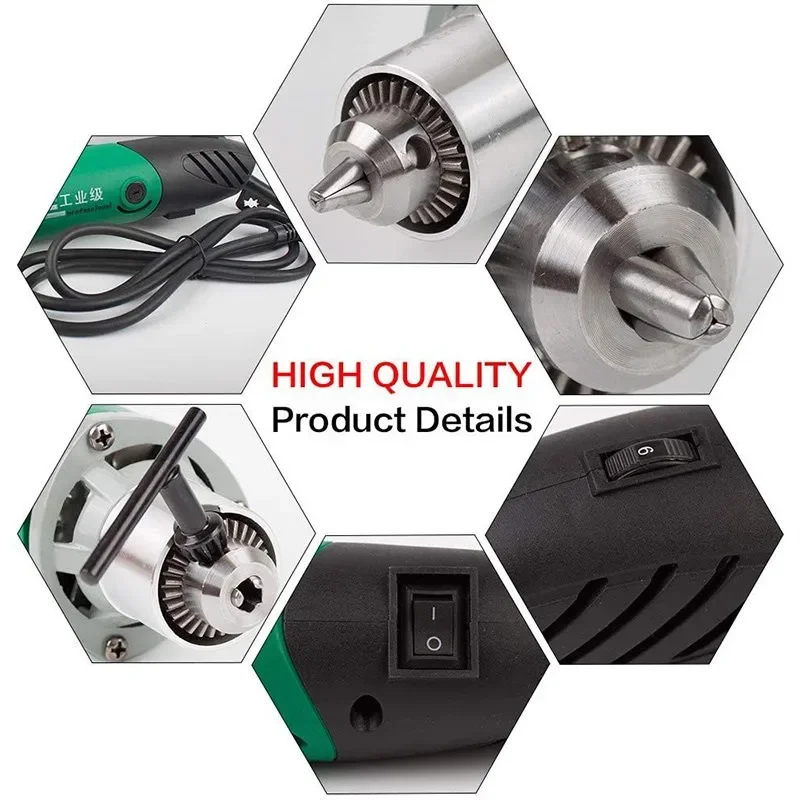 6 5 мм 500 Вт высокоскоростная электрическая мини-дрель гравер шлифовальная машина