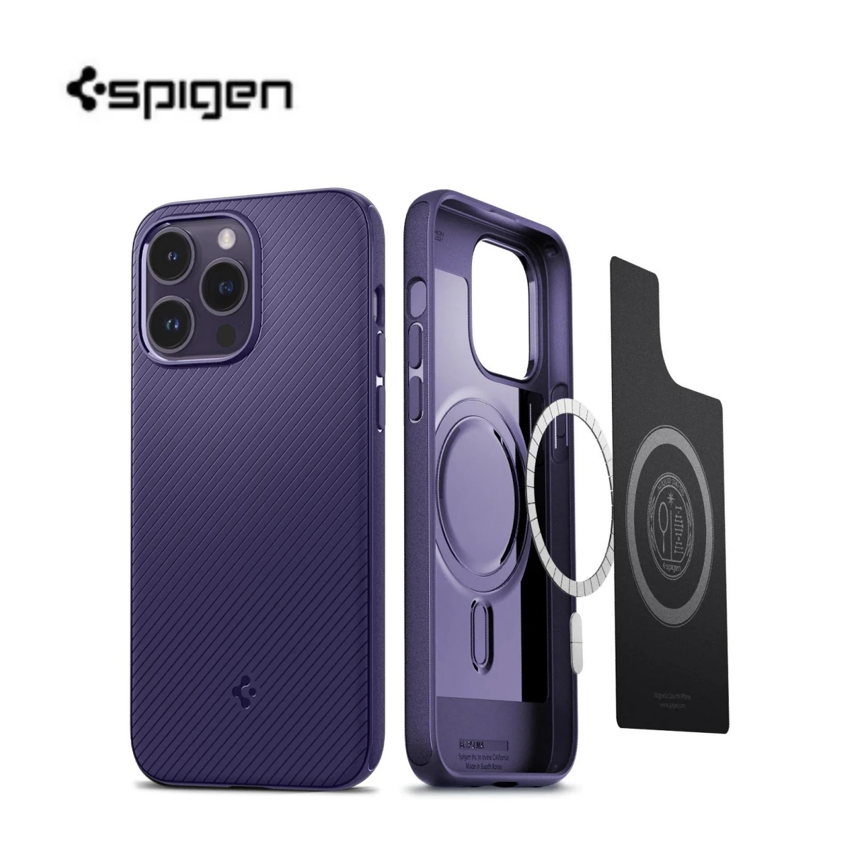 

Spigen 2022 Dark Night Purple Mag Armor For Apple Magsafe Mag Fit Case For iPhone 14 Pro Max 14 Plus Magnetic Protect Cover