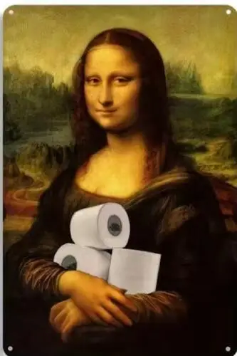 

Металлическая табличка Mona Lisa